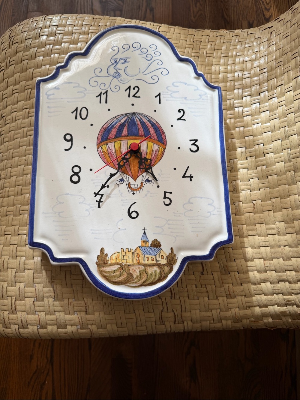 White Ceramic Hot Air Balloon Wall Click William Sonoma Made In Italy
